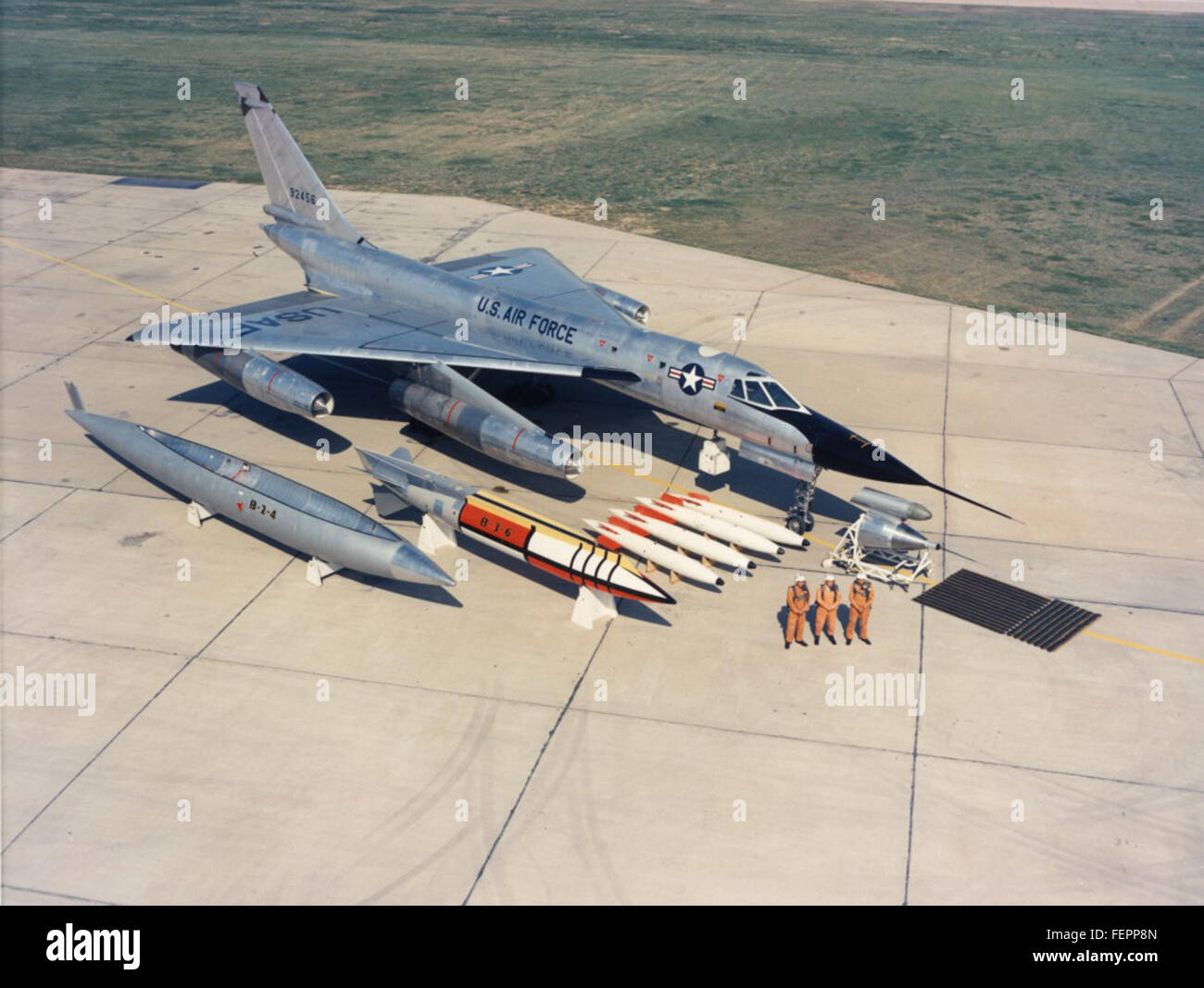 Convair B-58 Hustler B-58 con le armi a GD Forth Worth Foto Stock