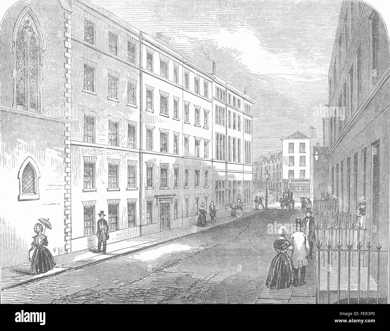 Modello di Londra alloggio-house, St. Giles's 1847. Illustrated London News Foto Stock