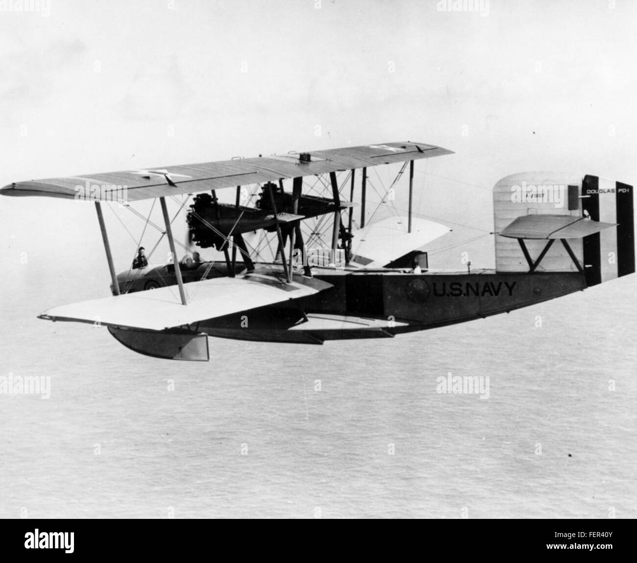 Il Douglas PD-1 era un idrovolante da ricognizione della Marina degli Stati Uniti sviluppato negli anni '1930 Questo aereo fu utilizzato per la ricognizione marittima, segnando una fase importante nella storia dell'aviazione navale. Foto Stock
