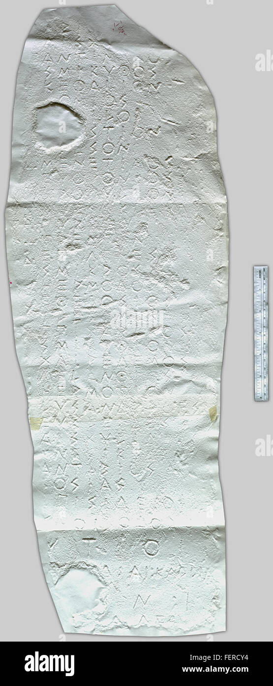 Il titolo fa riferimento a un'antica battaglia che coinvolge gli Ateniesi e i loro alleati nella Chersonesos (l'odierna penisola), dove combatterono contro i Traci. La posizione della battaglia è associata alla città di Thasos, un'importante colonia greca antica. L'evento mette in evidenza le alleanze militari e le lotte del tempo. Foto Stock