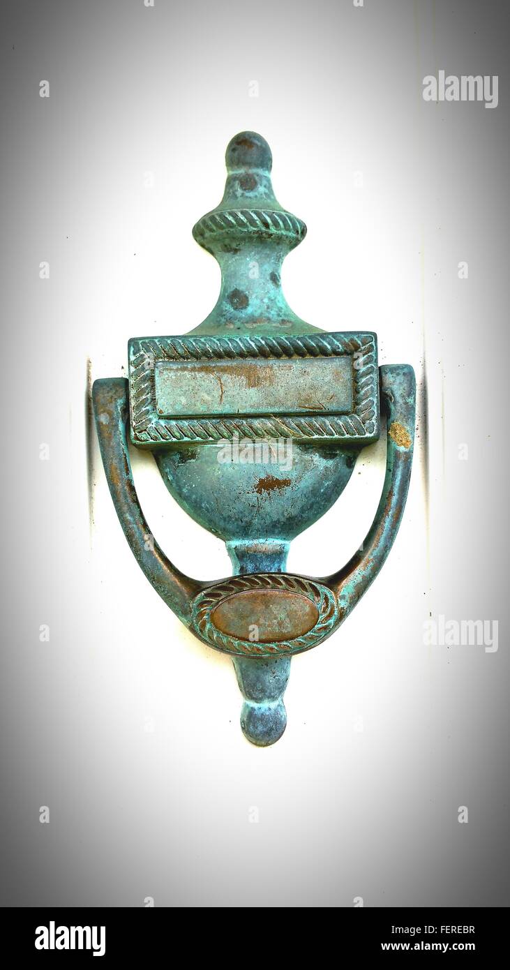 GRANDE BITTA A FUNGO IN OTTONE VECCHIA VINTAGE RECUPERO NAVALE