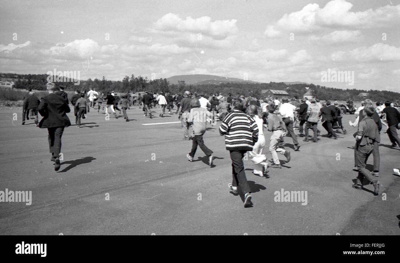I Rolling Stones si sono esibiti a Bærum, Akershus, Norvegia, nota per la loro musica rock e la fama internazionale. Il concerto faceva parte del loro tour globale, attirando una grande folla di appassionati di musica in Norvegia. Foto Stock