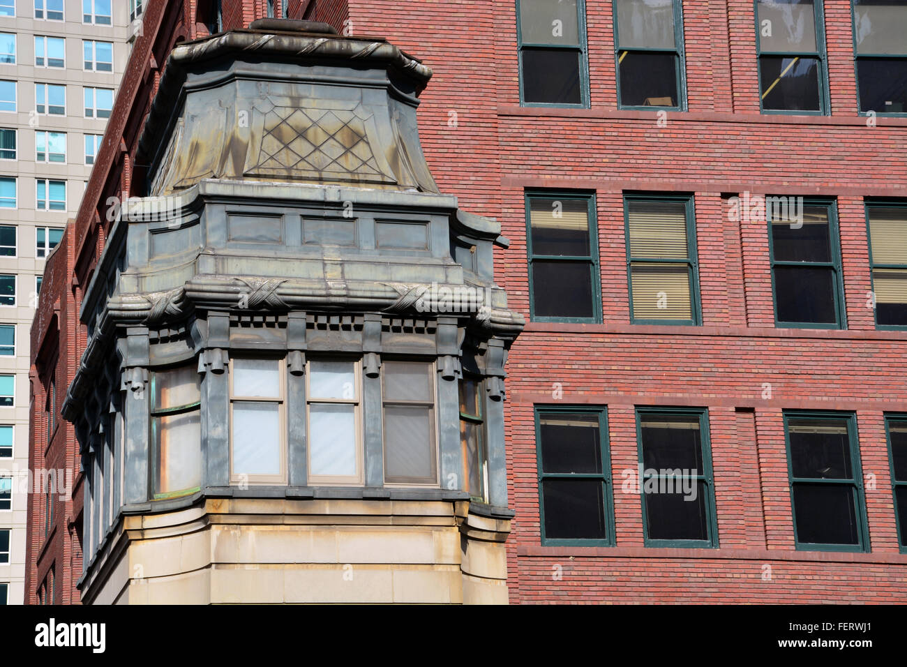 Il 1928 LaSalle Street Bridge House sul Fiume di Chicago. Il bilico ponti di sollevamento di Chicago sono iconico per la città. Foto Stock