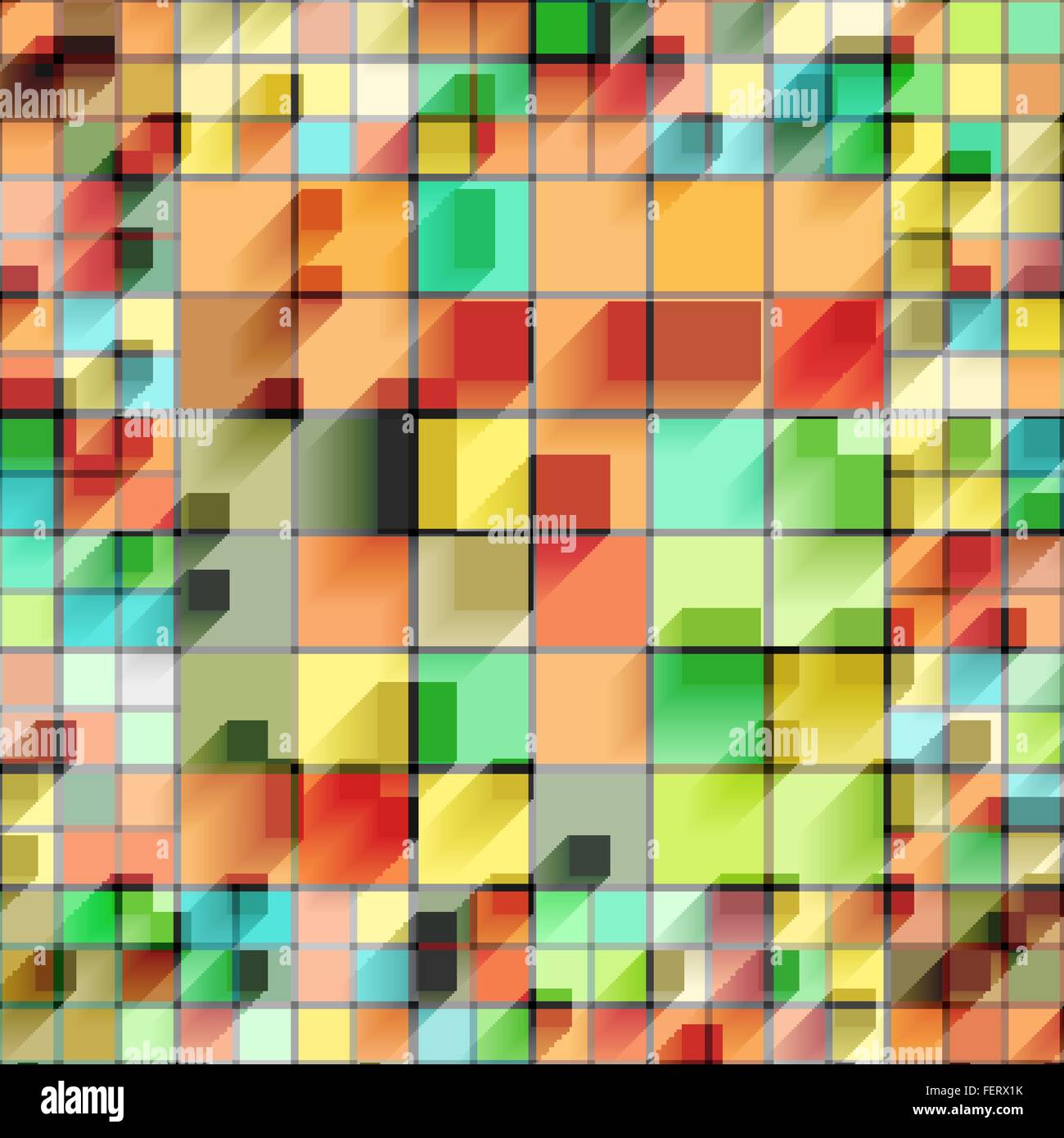 Bella griglia colorata Illustrazione Vettoriale