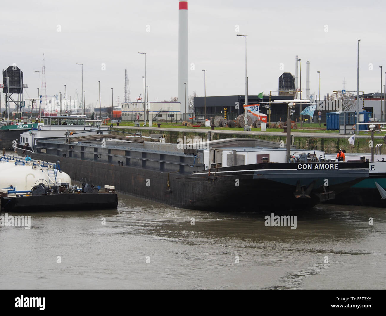 Con Amore (nave, 1956) ENI 02324053 Boudewijnsluis porto di Anversa pic1 Foto Stock