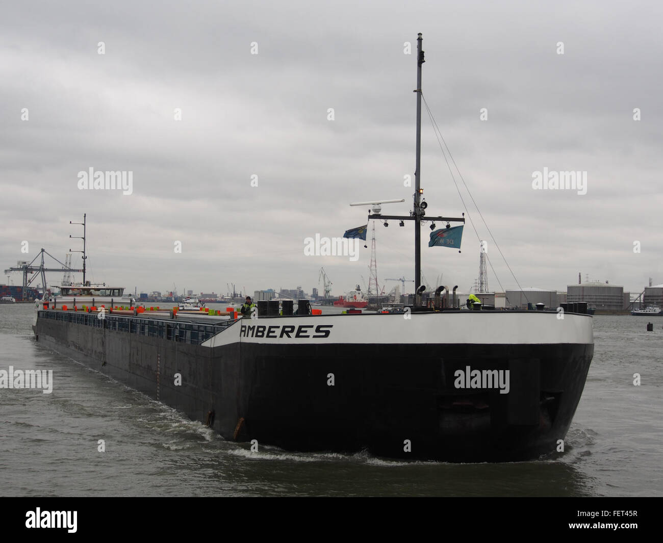 Amberes (nave, 2007), IMO 9540376 06105022 ENI, porto di Anversa pic1 Foto Stock