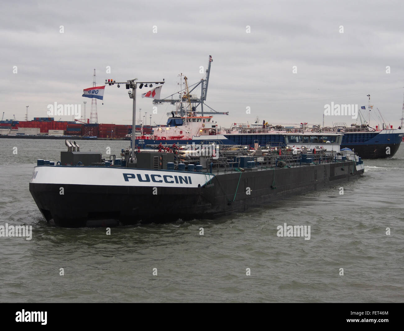 Puccini (nave, 2013) ENI 02334939, porto di Anversa pic2 Foto Stock