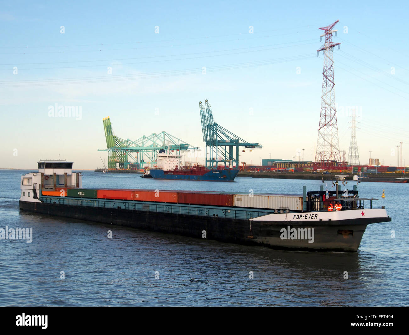 For-Ever (nave, 2012) ENI 02334650 porto di Anversa pic5 Foto Stock