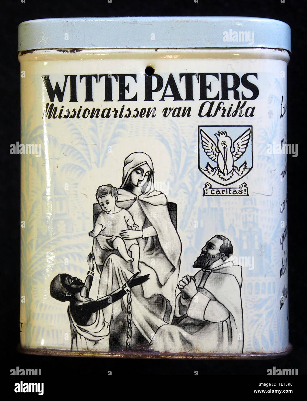 Witte Paters Missionarissen van Afrika, collectie bus, foto 4 Foto Stock
