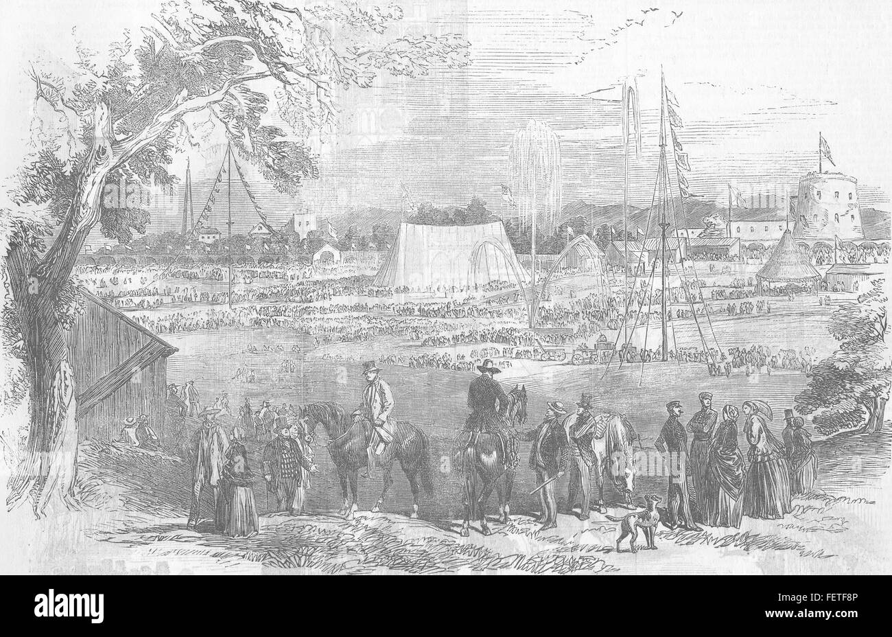 CANADA il canadese inferiore mostra agricola 1854. Illustrated London News Foto Stock