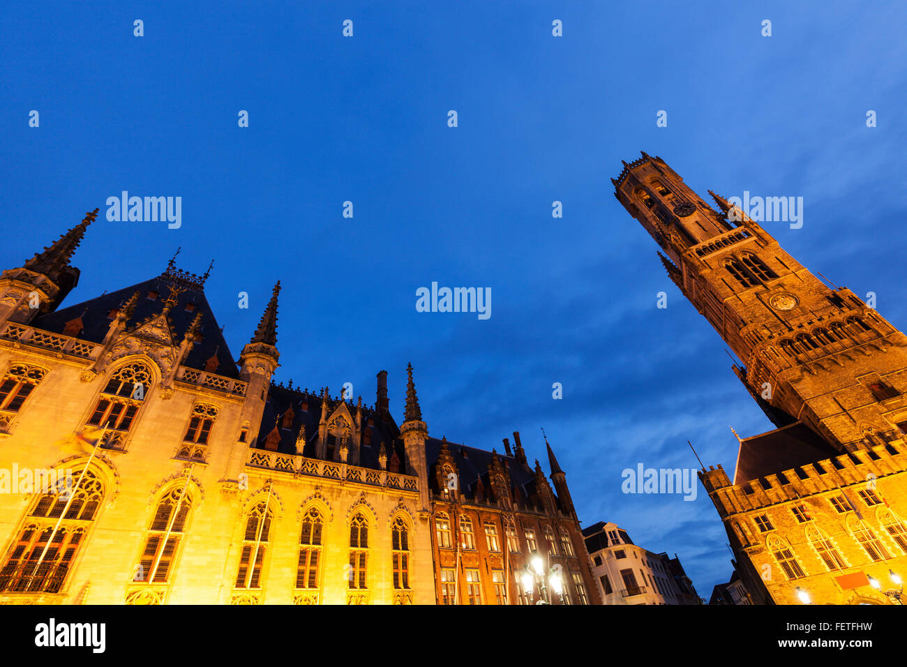 Campanile di Bruges Foto Stock