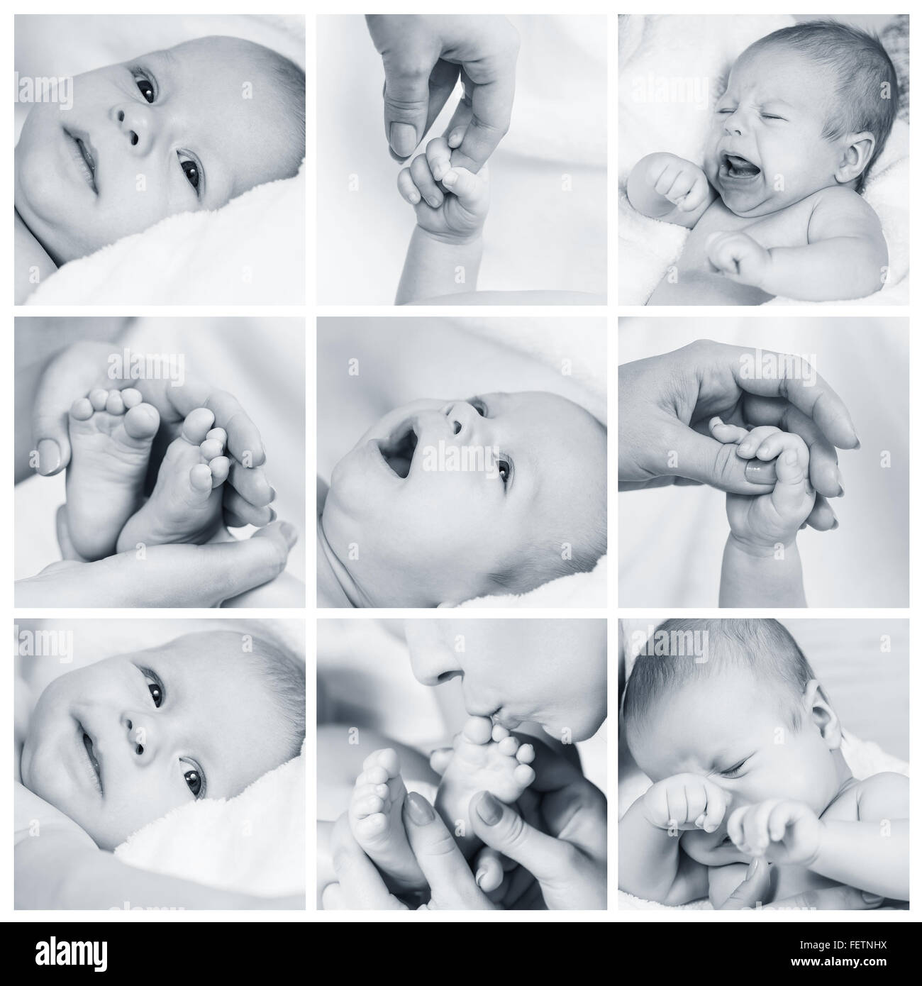 New Born Baby composizione Foto Stock