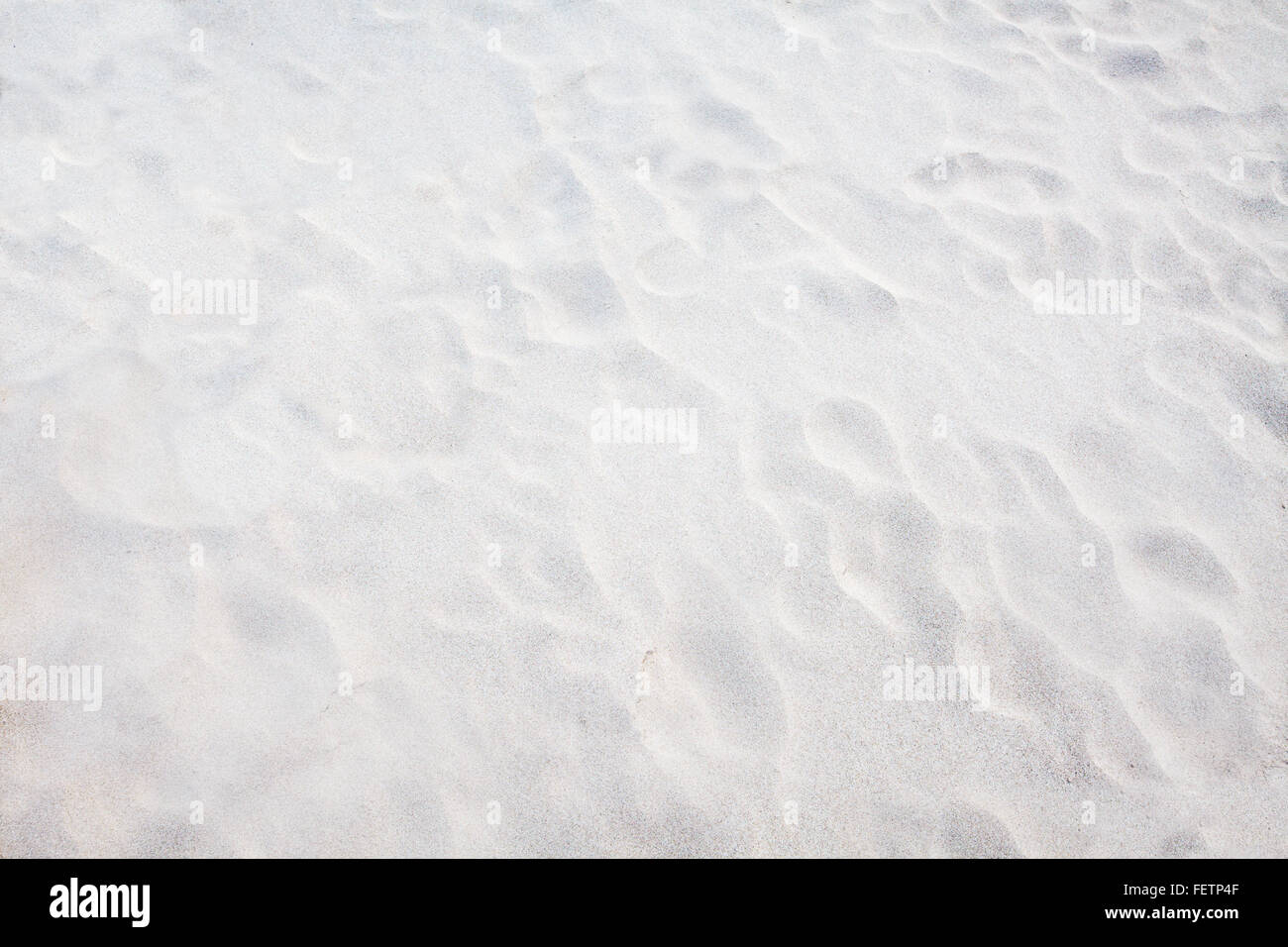 La sabbia bianca sullo sfondo Foto Stock