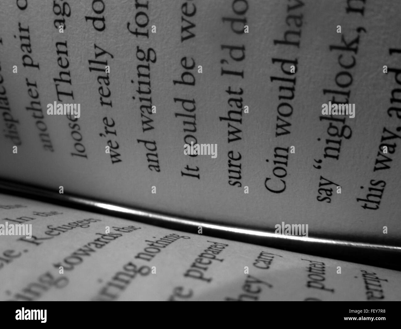 Un'immagine che cattura la vera importanza di storie e mostra la vasta serie di parole che usiamo ogni giorno situazioni. Foto Stock