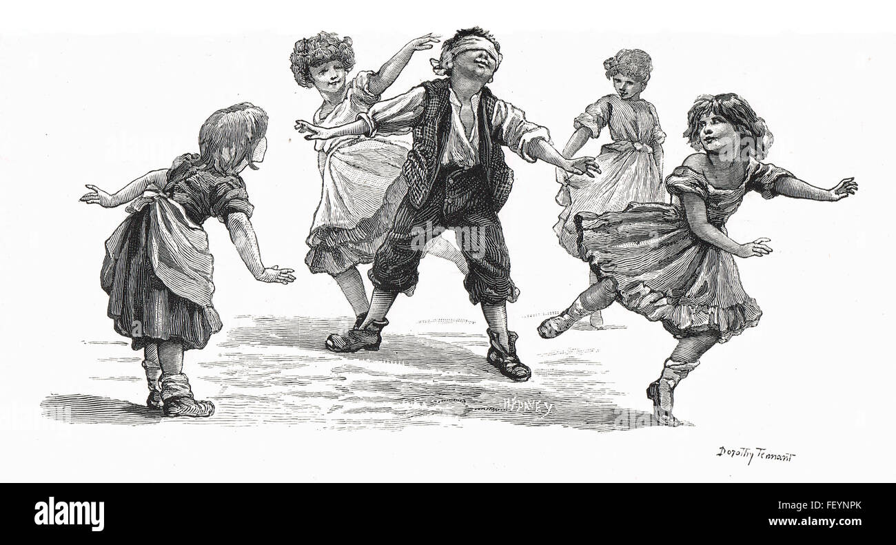 London Street arabi cieco il buff Foto Stock