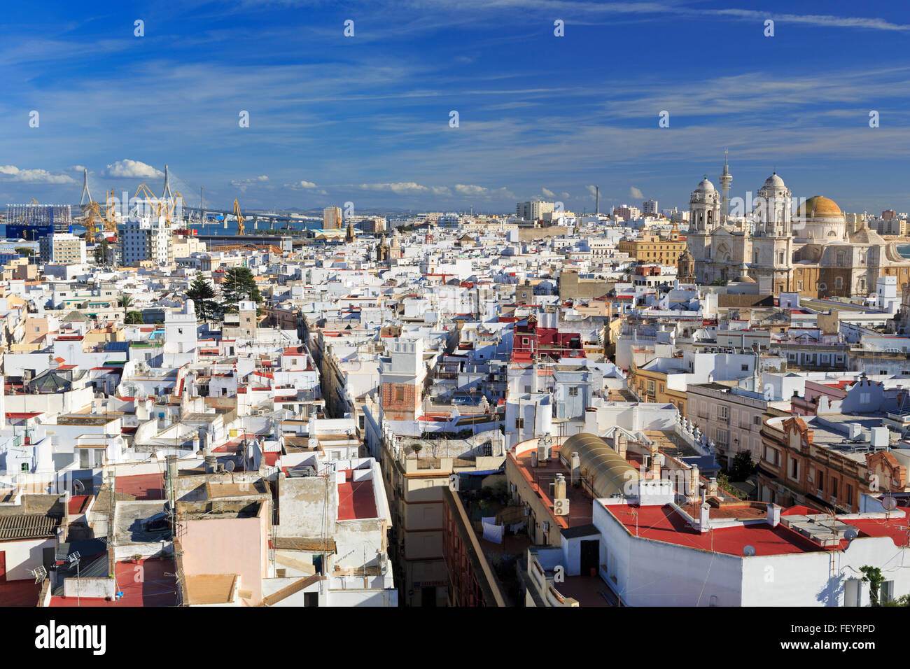 Città Vecchia, Cadice, Andalusia, Spagna, Europa Foto Stock