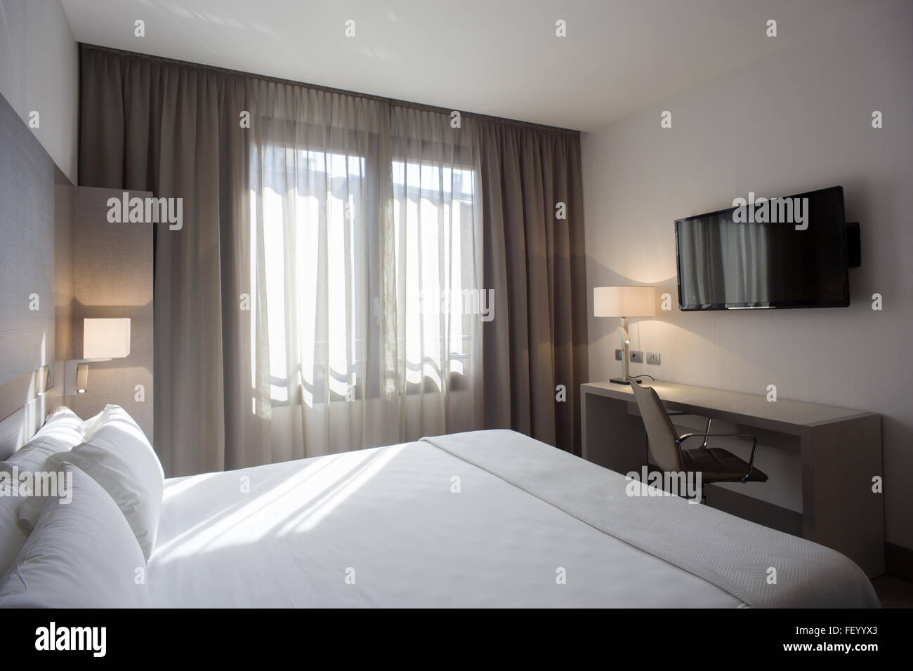 Elegante hotel contemporaneo camera Foto Stock