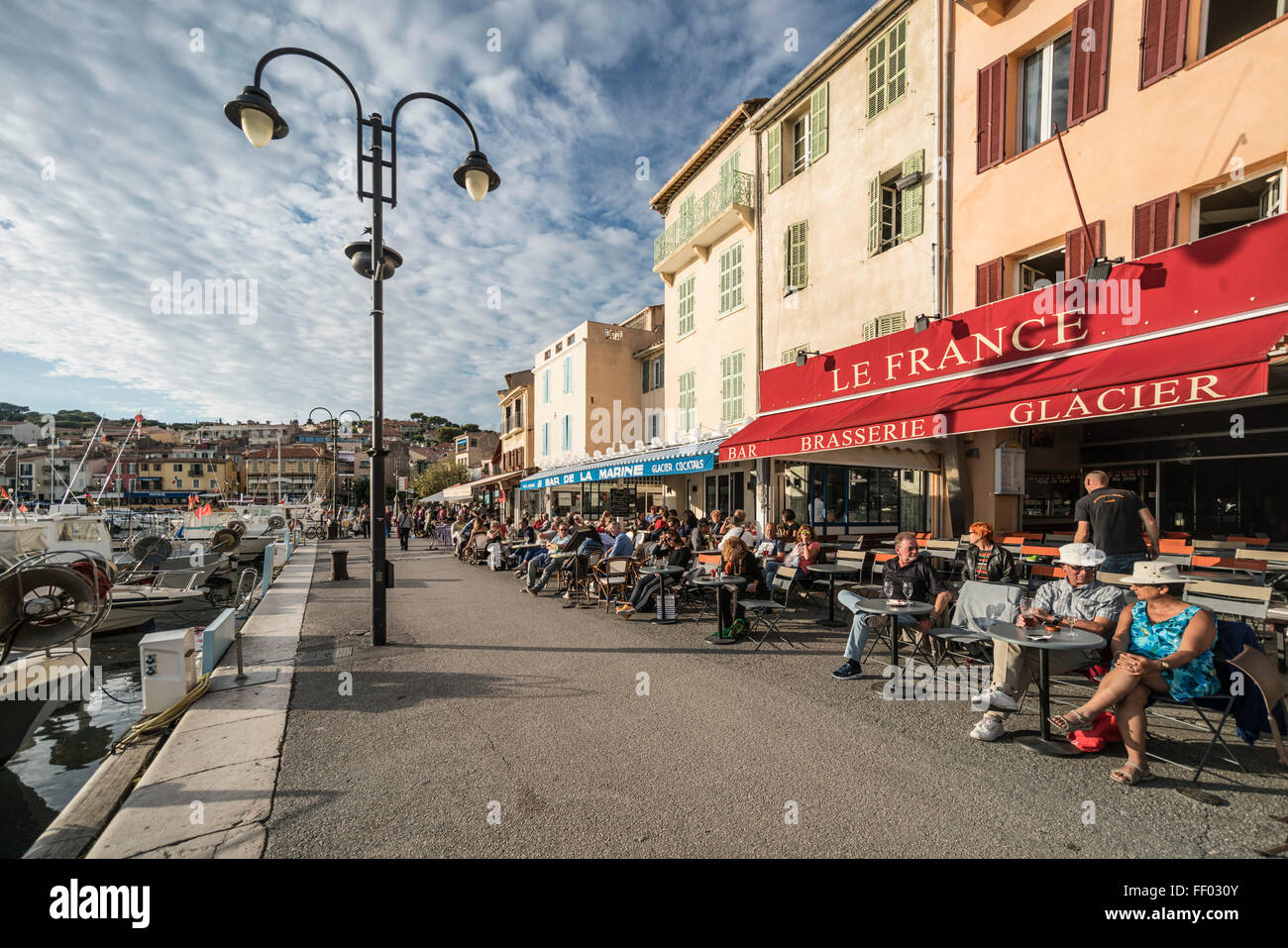 Porto di Cassis Côte d Azur Francia, Foto Stock