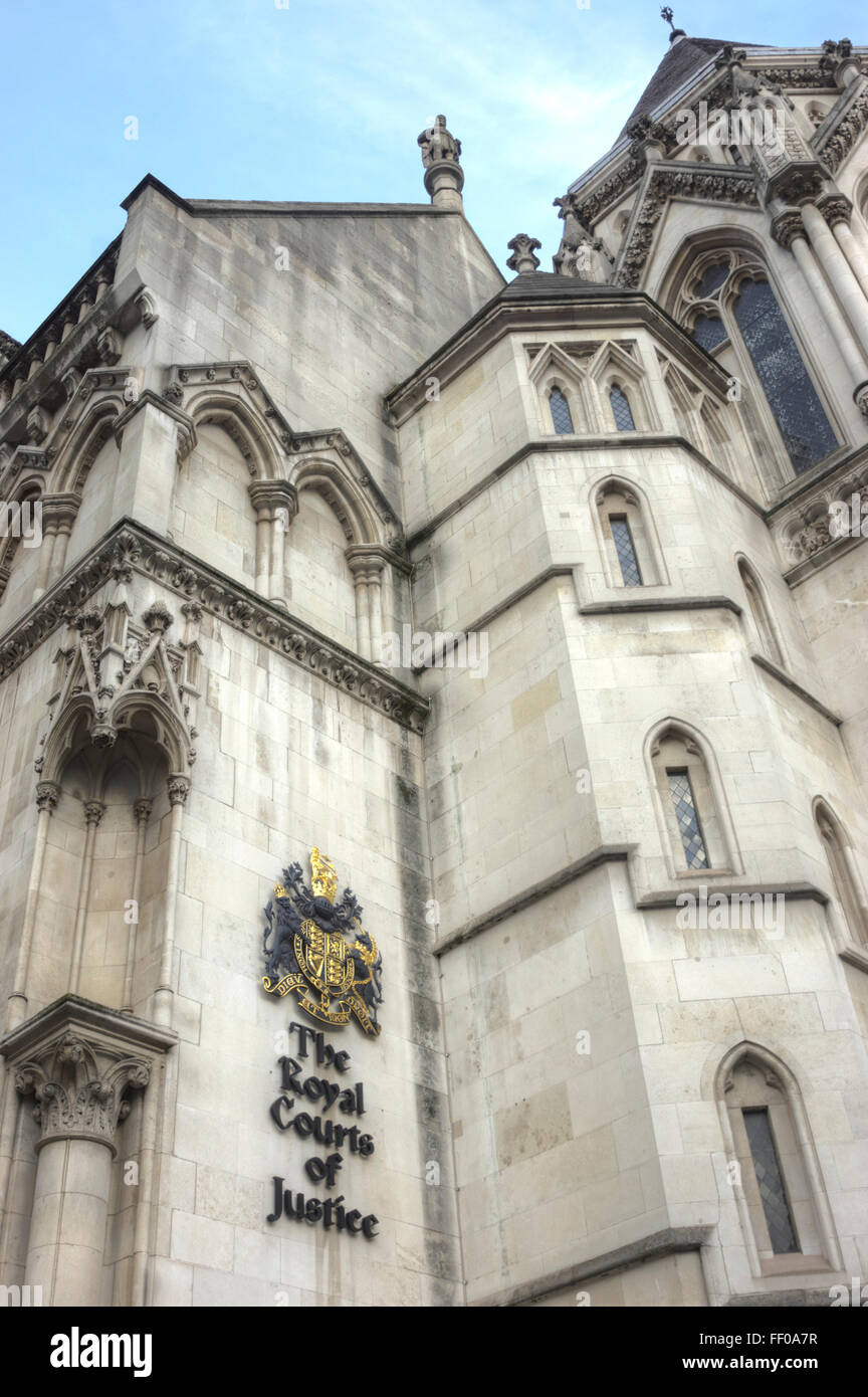 Royal Courts of Justice High Court di Londra Foto Stock