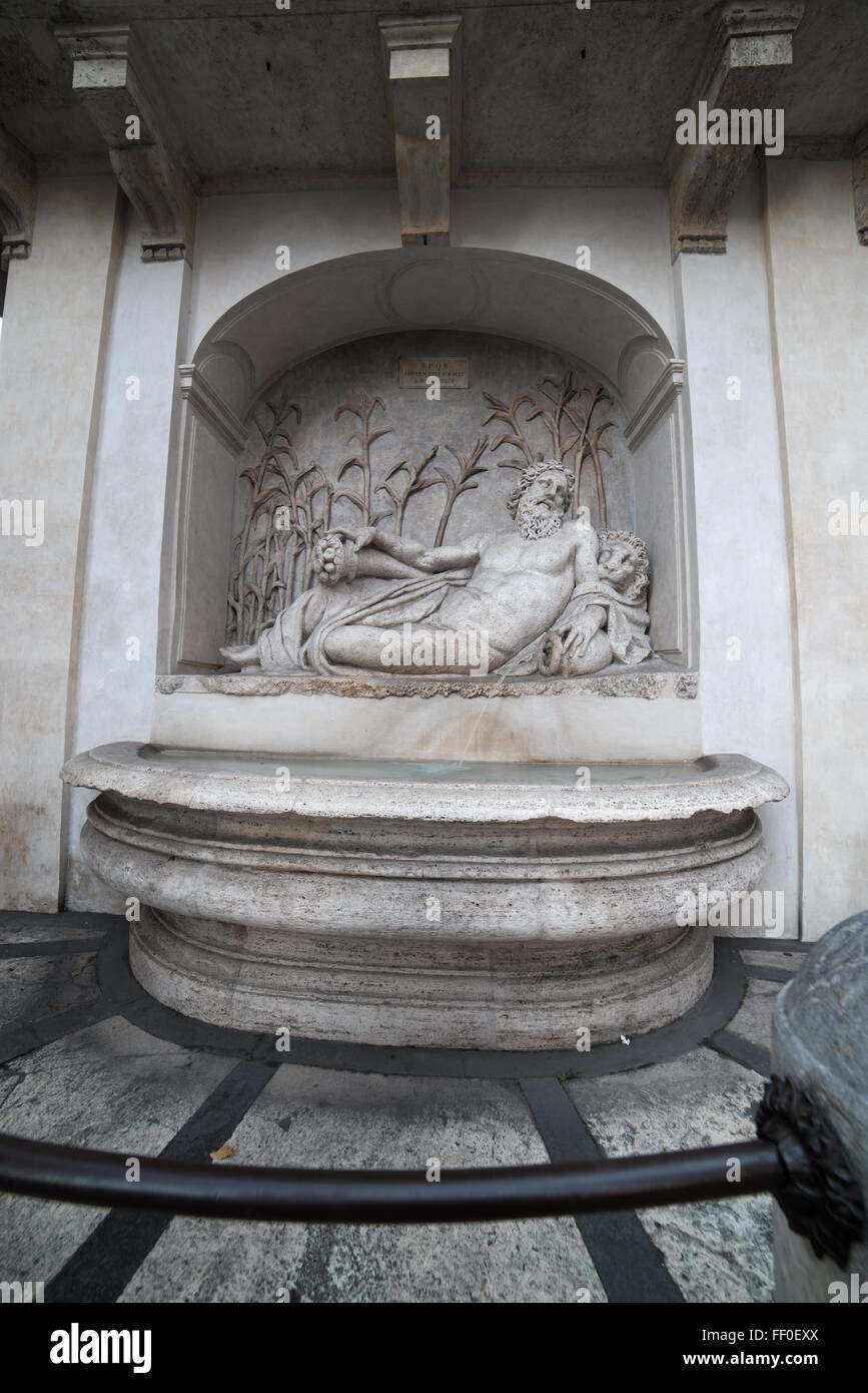 Roma, Italia: scultura in ensemble di Quattro Fontane Quattro Fontane Foto Stock