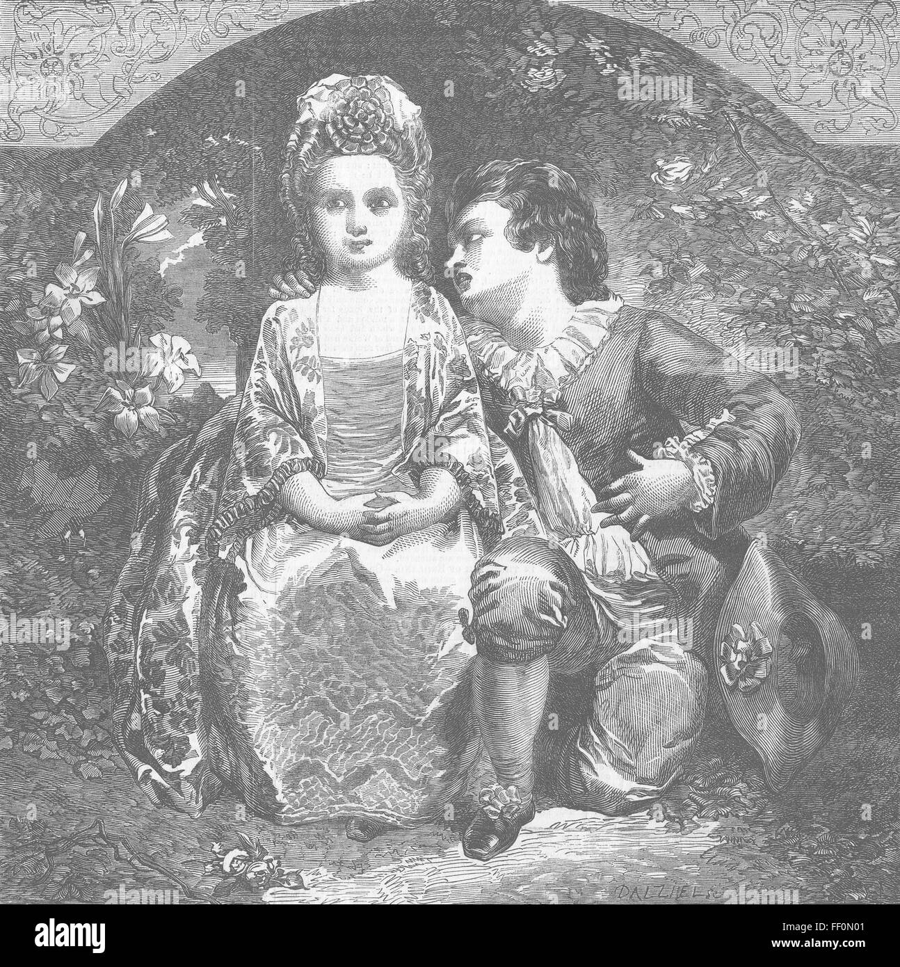 Bambini L'inesorabile 1849. Illustrated London News Foto Stock