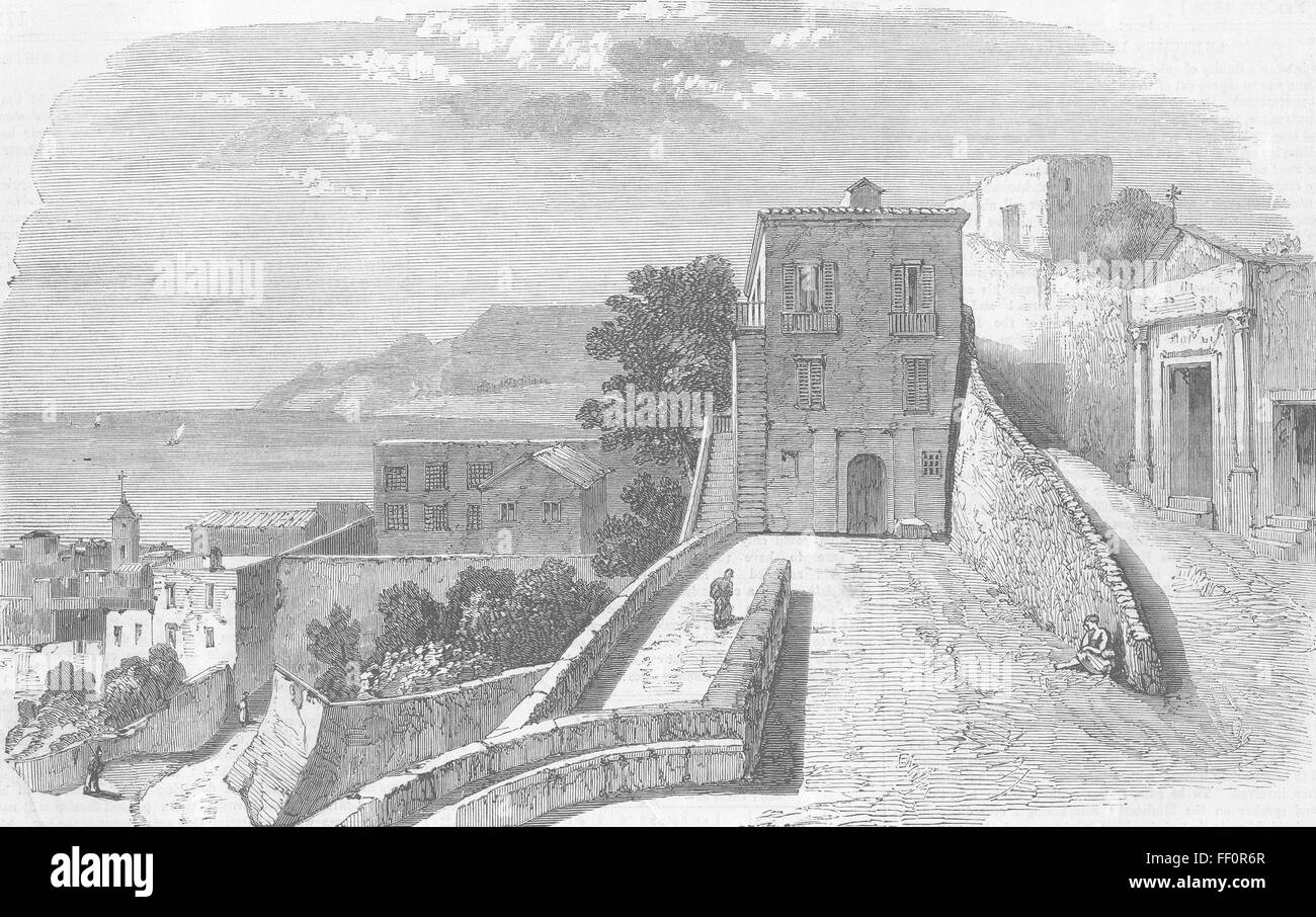 In Italia il carcere di Salerno 1858. Illustrated London News Foto Stock