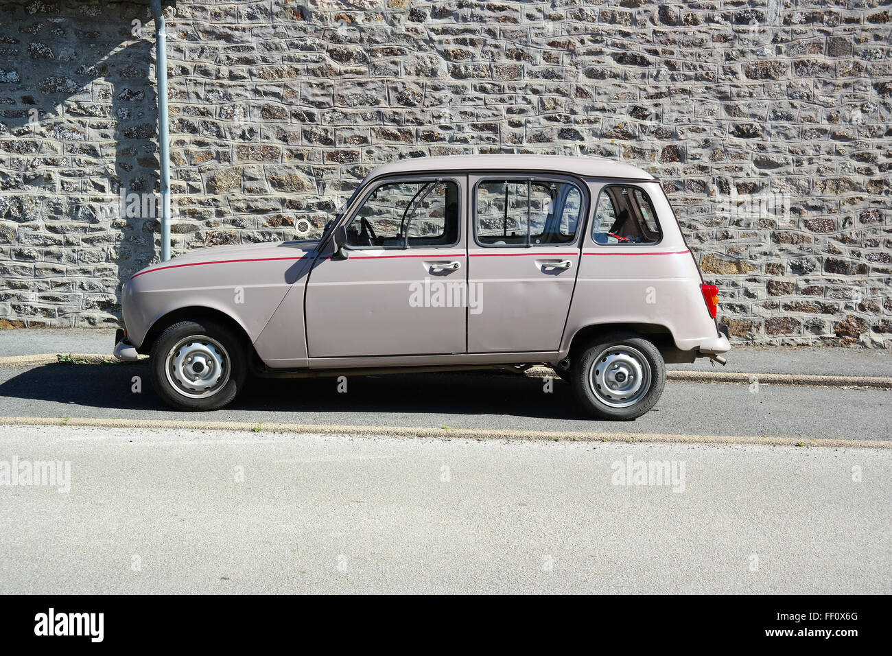 Beige Renault 4 Foto Stock