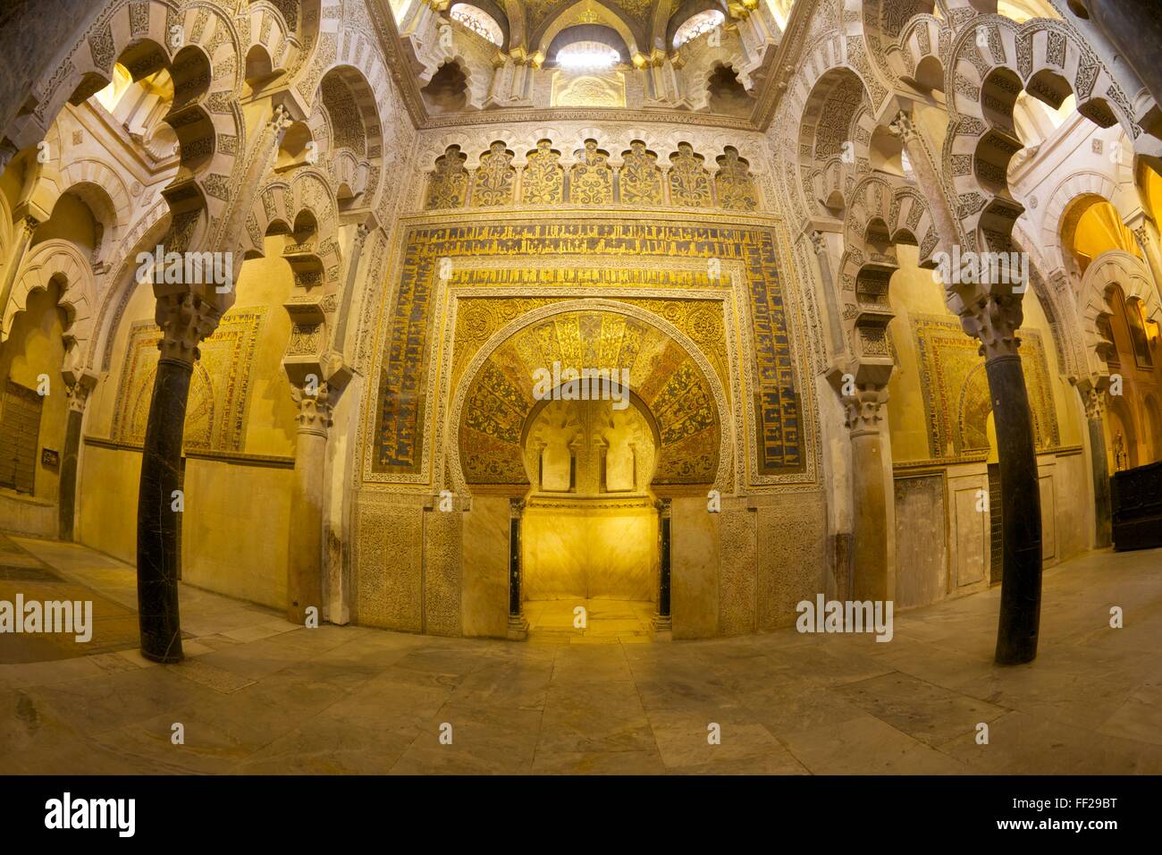 Interno della Mezquita (Moschea grande) e CathedraRM, WorRMd UNESCO Patrimonio dell'Umanità, Cordoba, AndaRMucia, Spagna, Europa Foto Stock