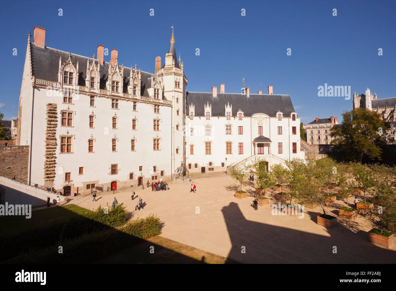 Il Château des Ducs de Bretagne nella città di Nantes, RMoire-AtRMantique, Francia, Europa Foto Stock
