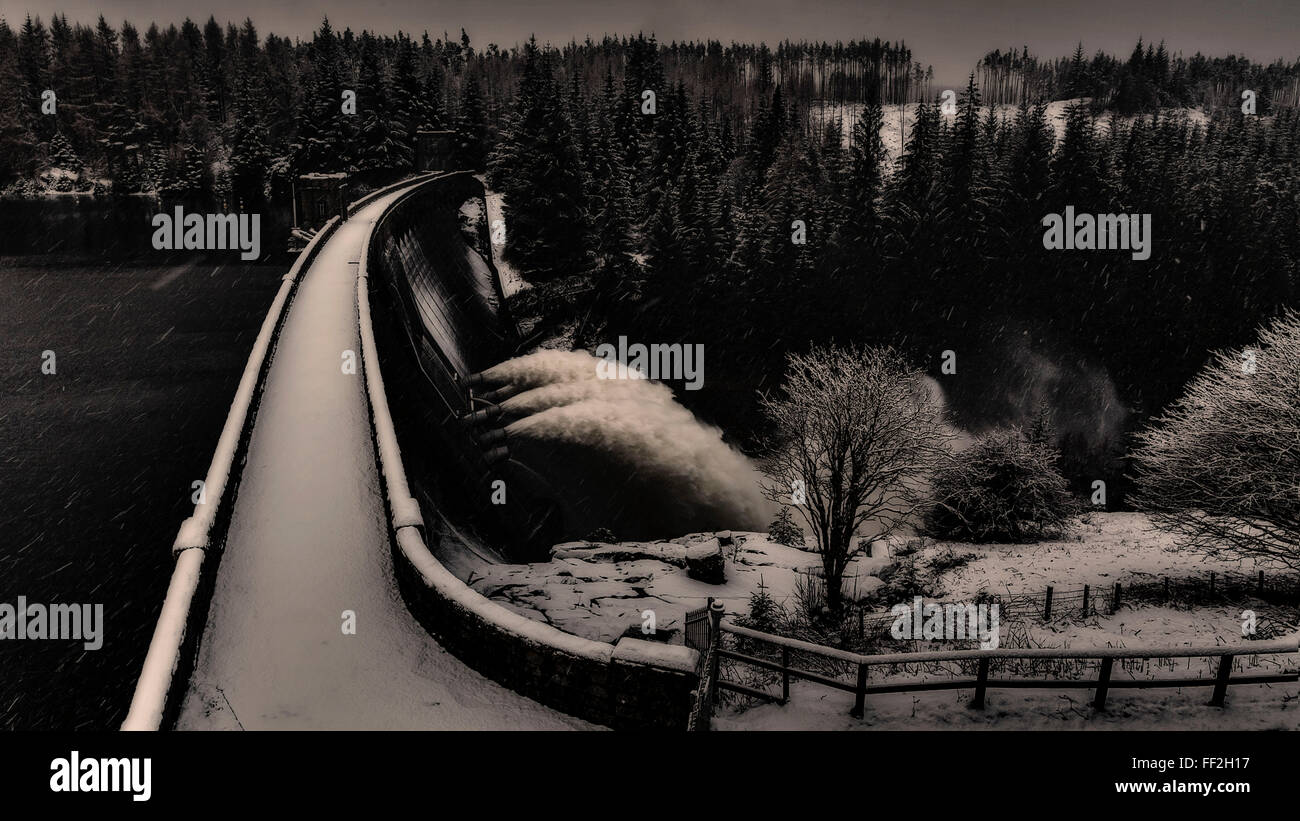 Neve scape Foto Stock