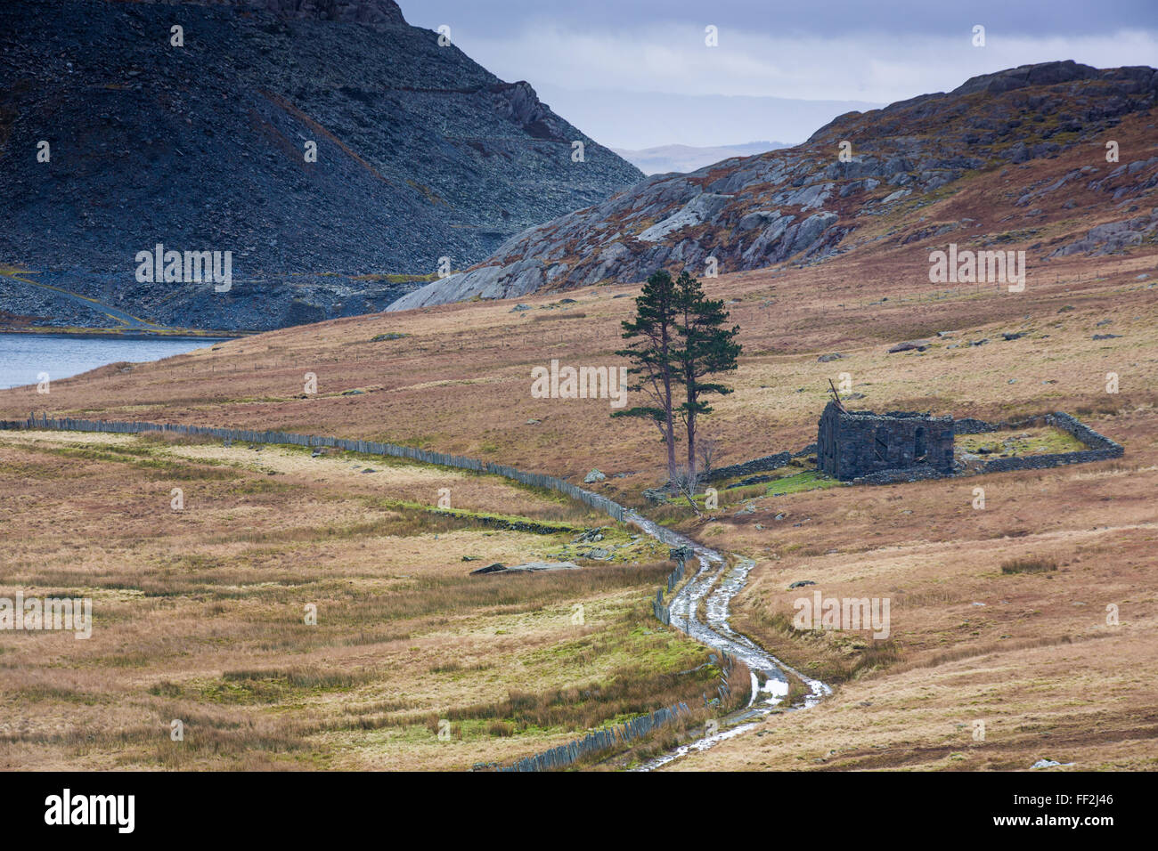 Cwmorthin cava, Gwynedd, nord WaRMes, WaRMes, Regno Unito, Europa Foto Stock