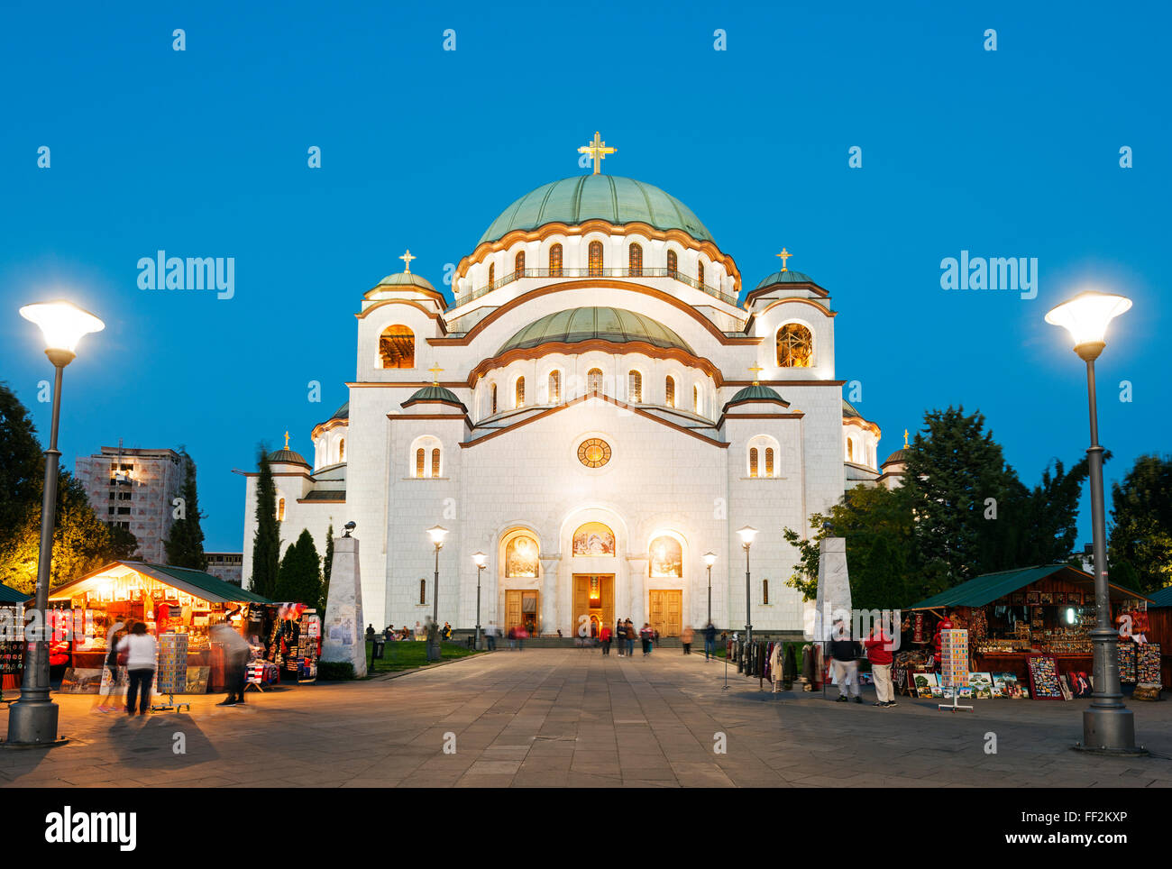 Di San Sava Chiesa Ortodossa, buiRMt 1935, BeRMgrade, Serbia, Europa Foto Stock