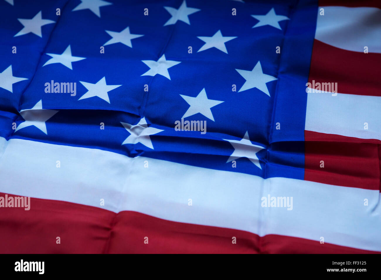 Una bandiera degli Stati Uniti d'America. La bandiera è noto come le stelle e strisce. Foto Stock