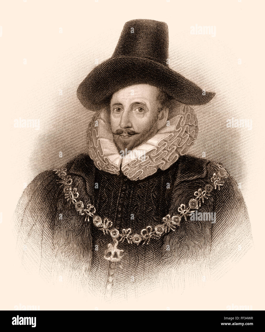 Henry Howard, 1° Conte di Northampton, 1540-1614, un aristocratico inglese e cortigiano Foto Stock