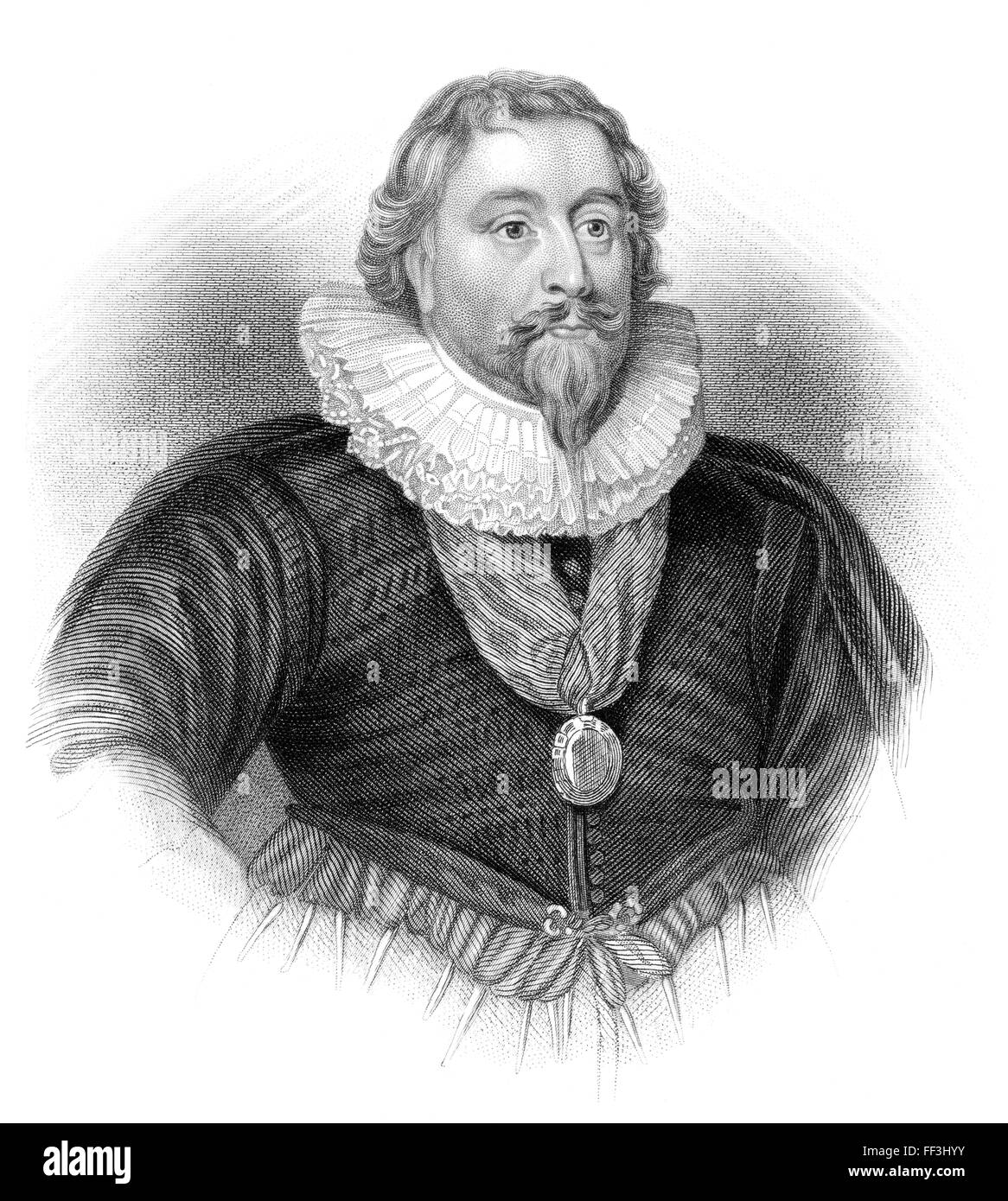 Richard Weston, 1° Conte di Portland, 1577-1634/1635, il Cancelliere dello scacchiere e signore Tesoriere dell' Inghilterra sotto Giacomo I un Foto Stock
