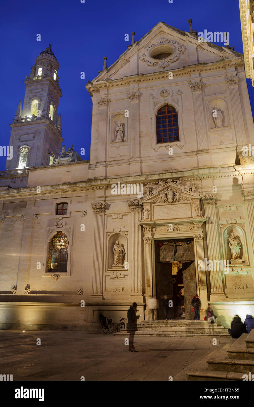 Cattedrale, Lecce, Puglia, Italia Foto Stock