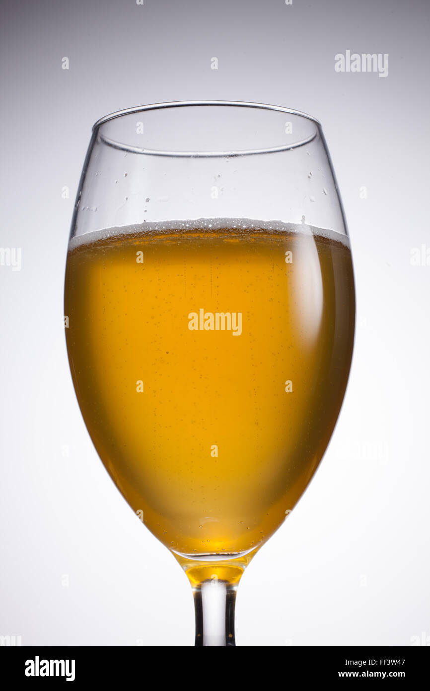 Birra in vetro Foto Stock