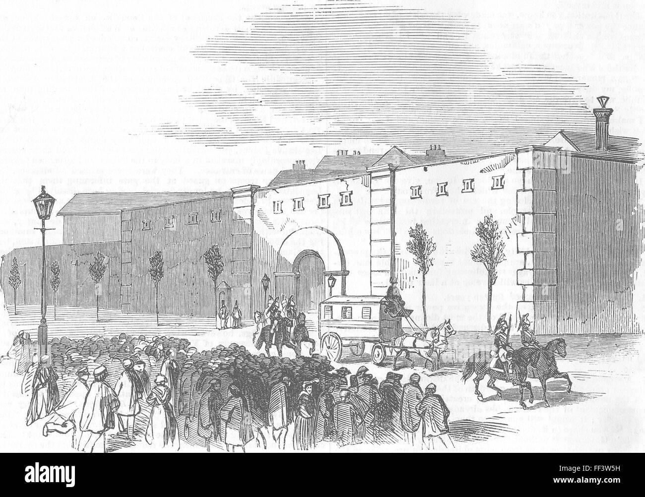 Colpo di Stato Francia Mazas, Thiers prigione 1851. Illustrated London News Foto Stock