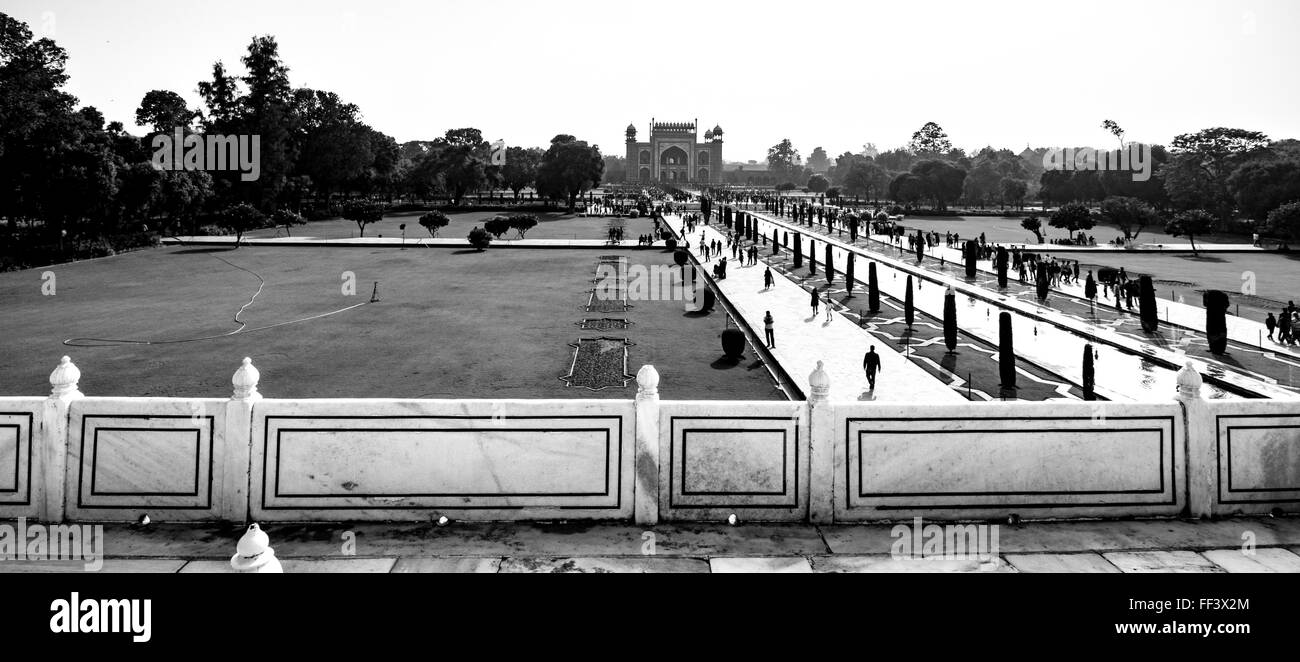 Ciò che il Taj Mahal vede Foto Stock