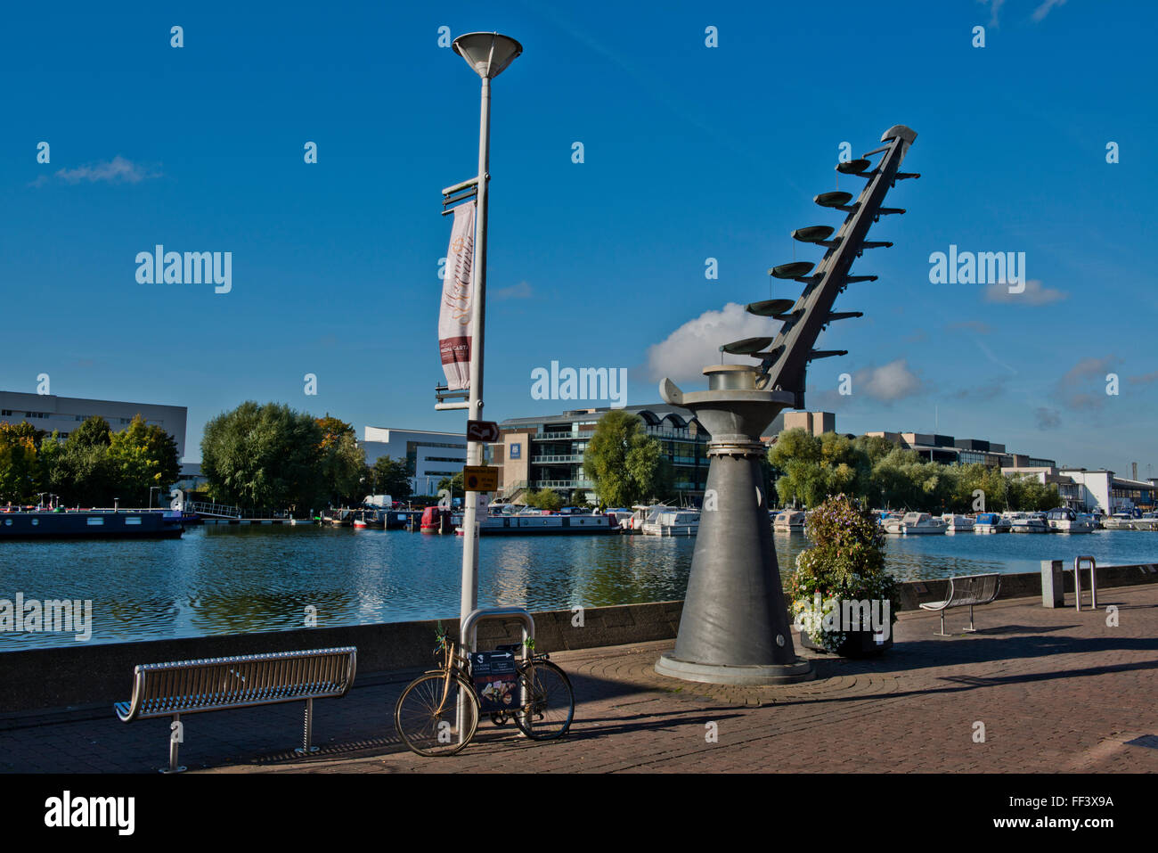 Brayford Waterfront/Lincoln Marina, Lincoln, Lincolnshire, Regno Unito Foto Stock