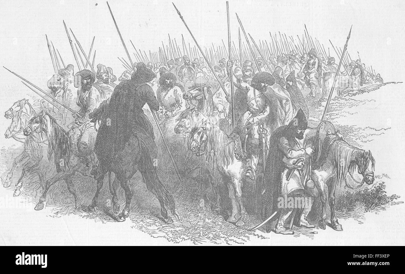 L'UCRAINA cosacchi 1849. Illustrated London News Foto Stock