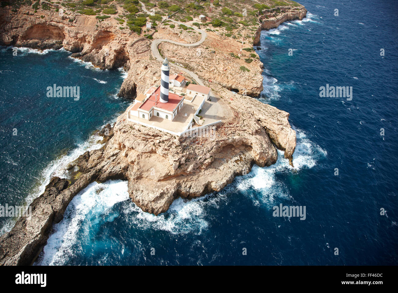 Antenna della costa di Mallorca Foto Stock