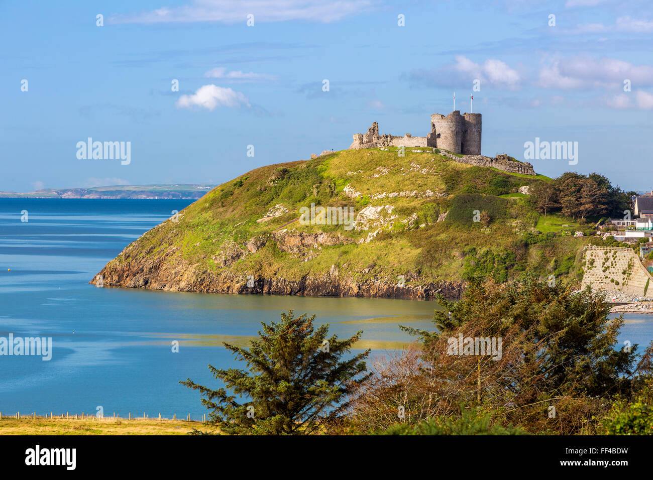 Criccieth Castle, Gwynedd, Wales, Regno Unito, Europa. Foto Stock