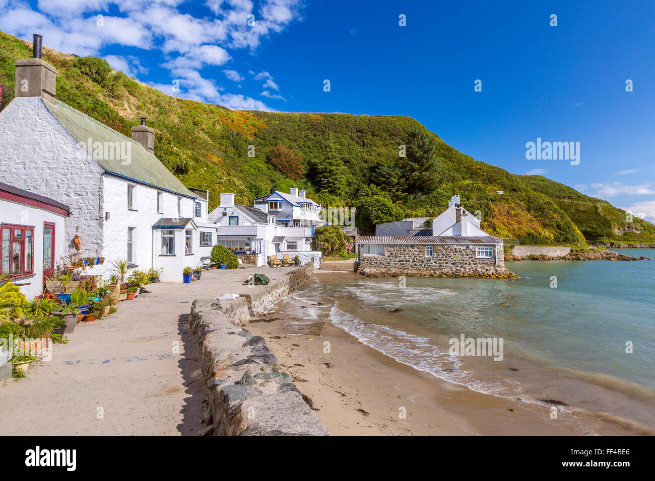 Porthdinllaen un piccolo villaggio costiero nella località Dwyfor sulla penisola di Llŷn, Gwynedd, Wales, Regno Unito, Europa. Foto Stock