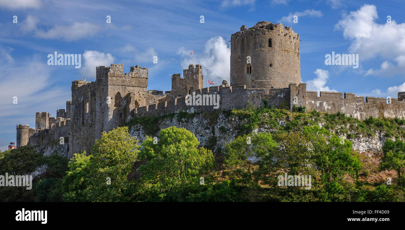 Pembroke Castle Pembroke Pembrokeshire Wales Foto Stock