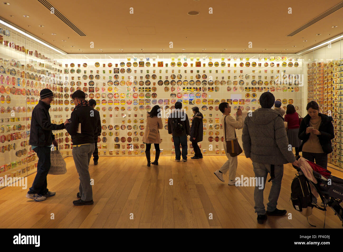 Esposizione principale in camera il Cup Noodles Museum, Yokohama Foto Stock