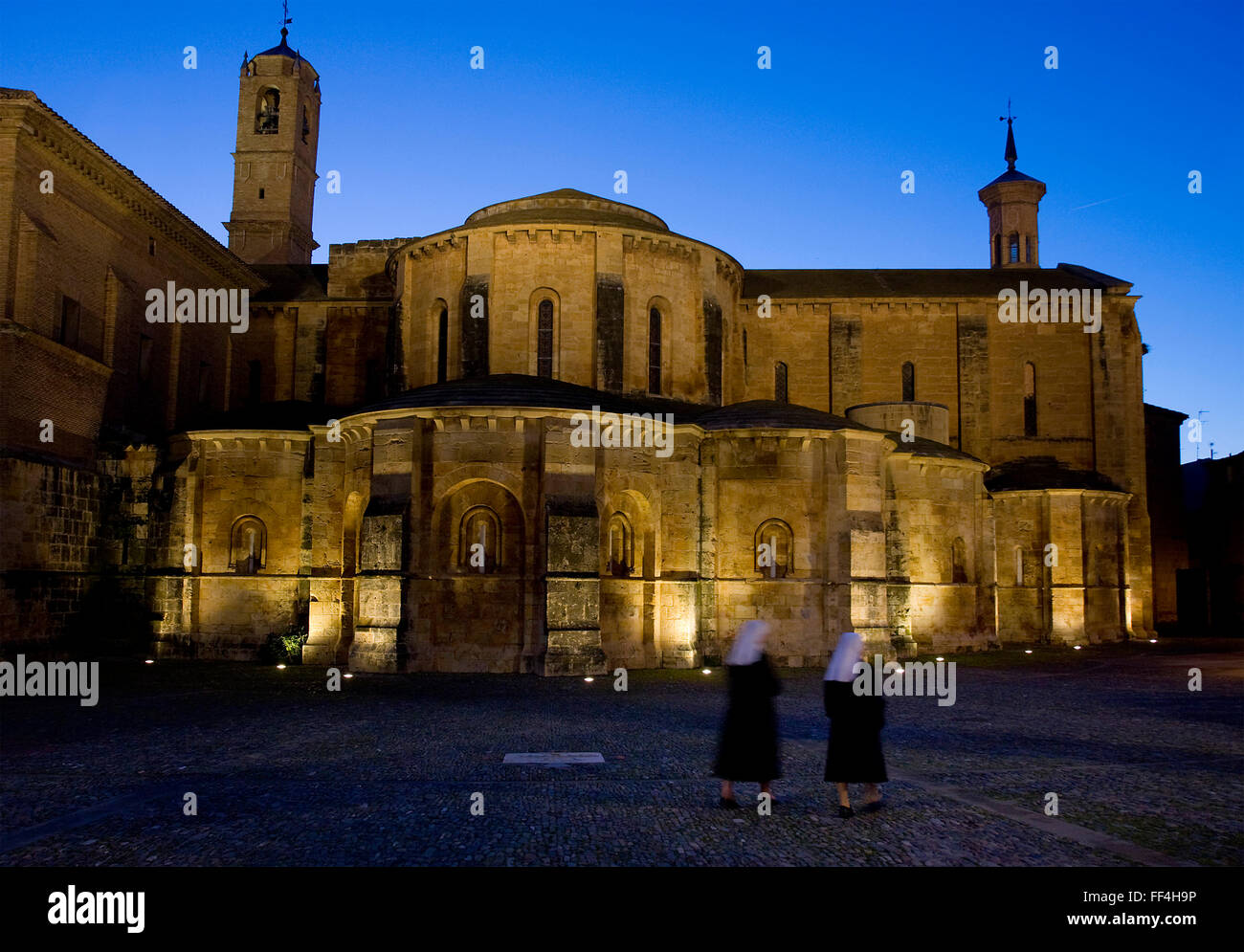 Fitero monastero in Navarra. Spagna Foto Stock