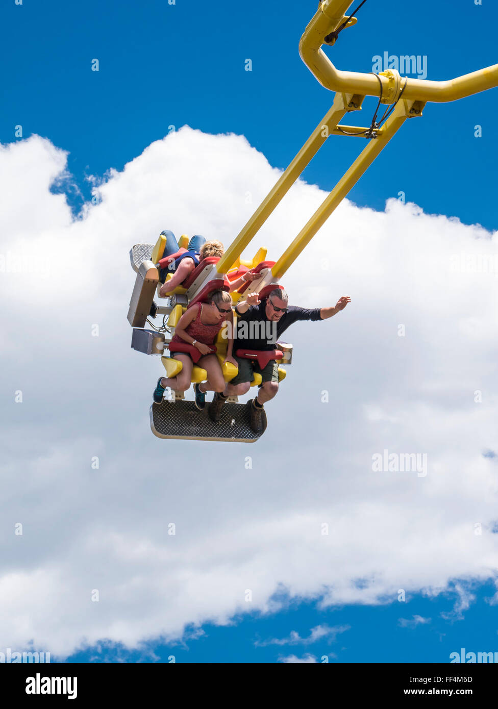 Canyon gigante Swing, Glenwood Caverns Parco Avventura Glenwood Springs, Colorado. Foto Stock