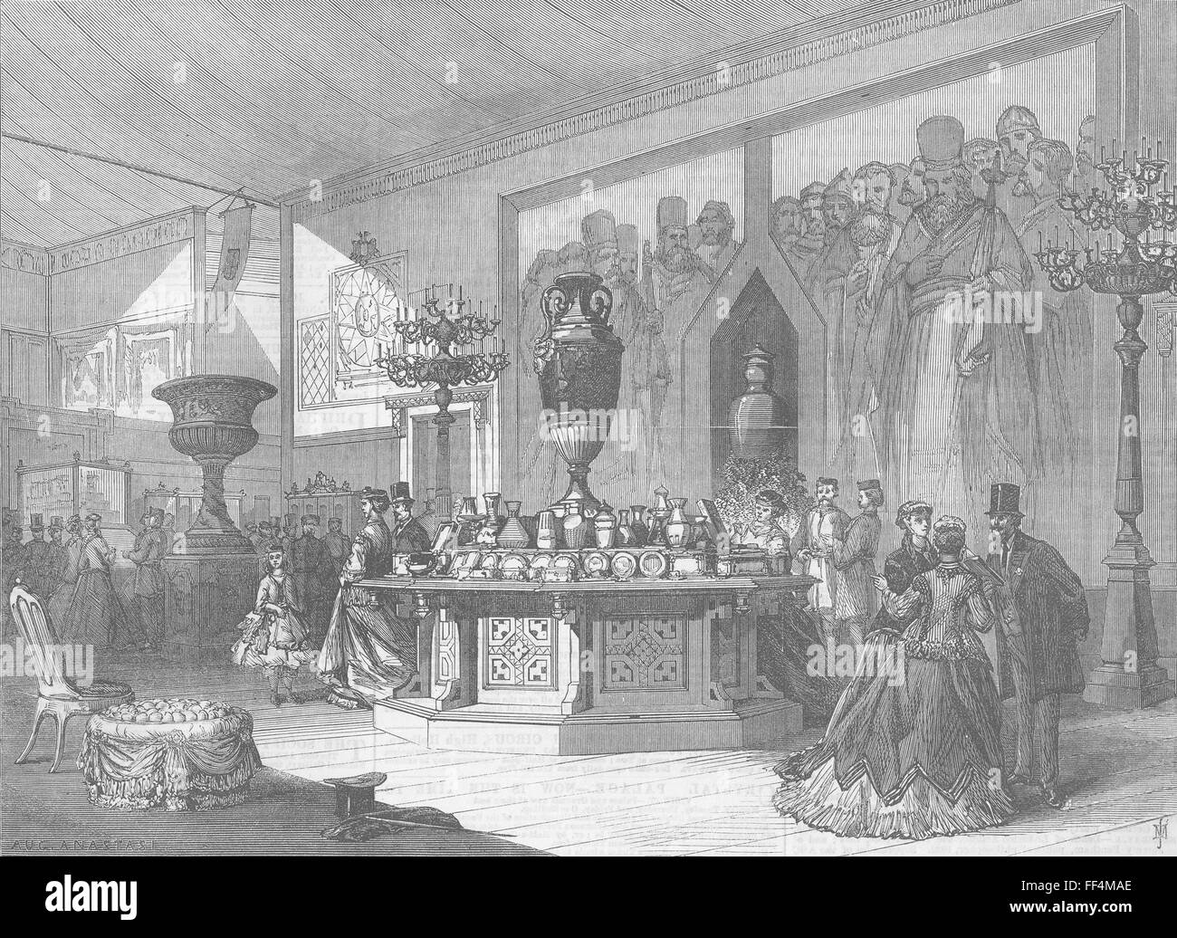 La RUSSIA Paris Expo sezione russa del 1867. Illustrated London News Foto Stock