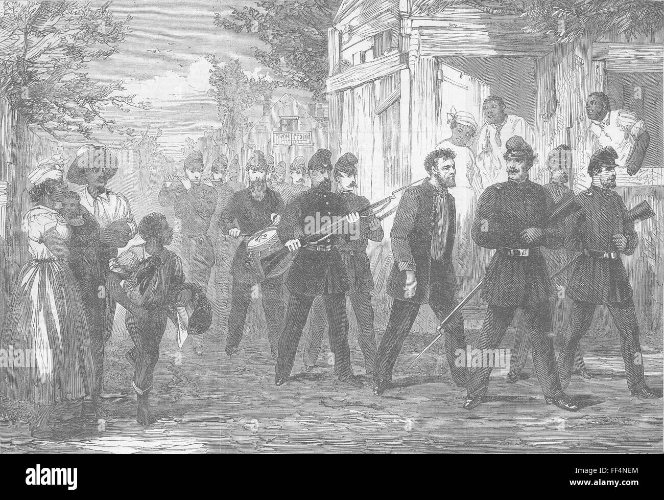 WASHINGTON GUERRA CIVILE POW Federale 1861. Illustrated London News Foto Stock